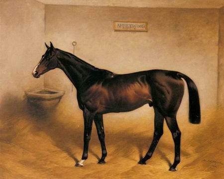 Horse oil painting
