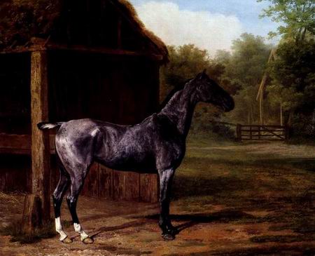 Horse oil painting