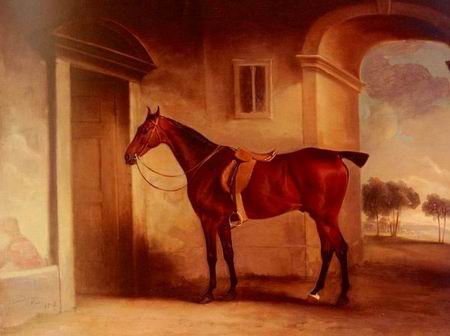 Horse oil painting