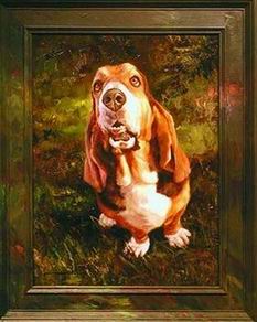 Poultry oil painting