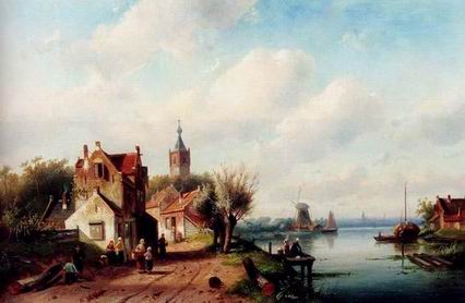 Holland oil painting