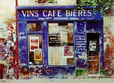 Storefront oil painting