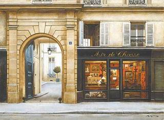 Storefront oil painting