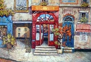Storefront oil painting