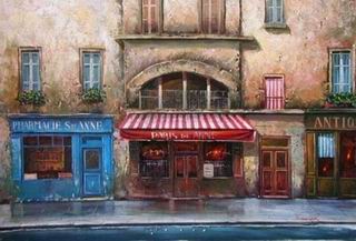 Storefront oil painting