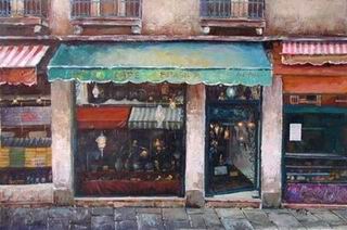 Storefront oil painting