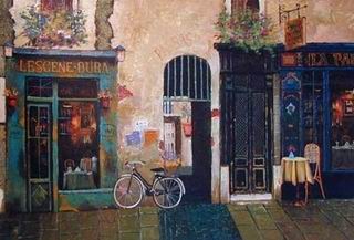 Storefront oil painting