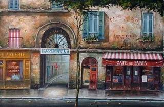 Storefront oil painting