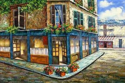 Storefront oil painting