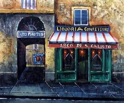 Storefront oil painting