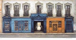 Storefront oil painting