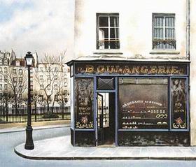 Storefront oil painting