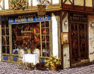 Storefront oil painting