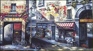 Storefront oil painting