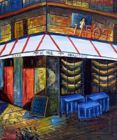 Storefront oil painting