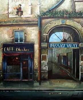 Storefront oil painting