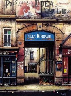 Storefront oil painting