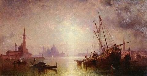 Venice Building oil painting