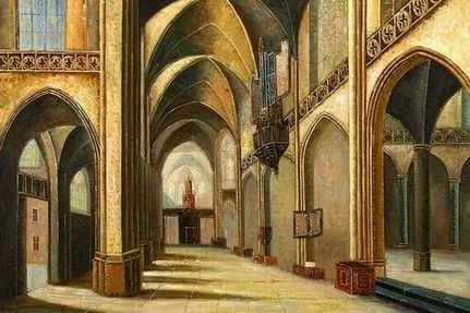 Venice Building oil painting