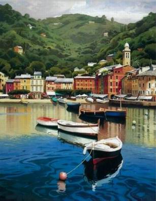 Venice Building oil painting