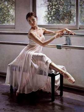 Ballet oil painting