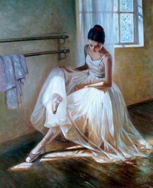 Ballet oil painting