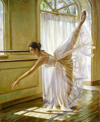 Ballet oil painting
