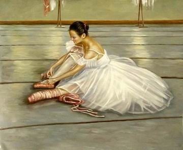 Ballet oil painting