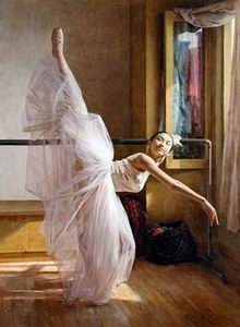 Ballet oil painting