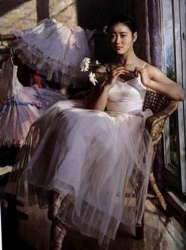 Ballet oil painting