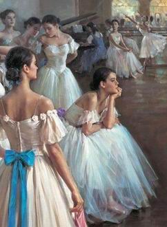 Ballet oil painting