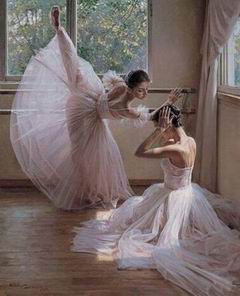 Ballet oil painting