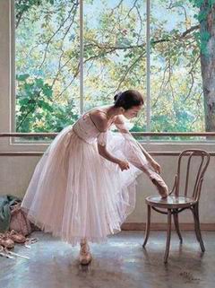 Ballet oil painting
