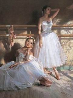 Ballet oil painting