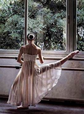 Ballet oil painting