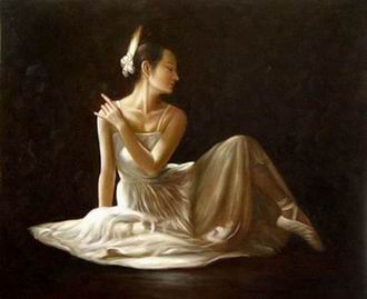 Ballet oil painting