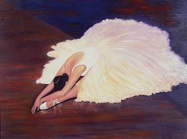 Ballet oil painting
