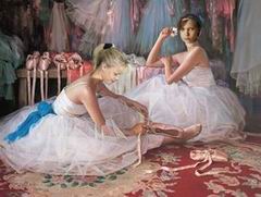 Ballet oil painting