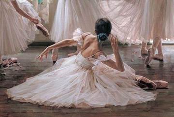 Ballet oil painting