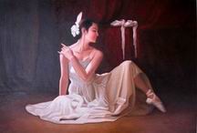 Ballet oil painting