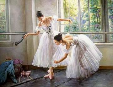 Ballet oil painting