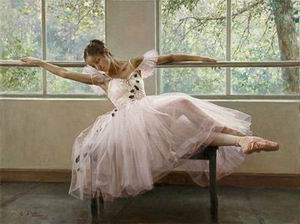 Ballet oil painting