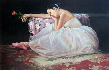 Ballet oil painting
