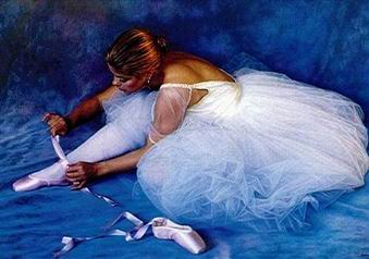 Ballet oil painting