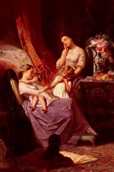 People B oil painting