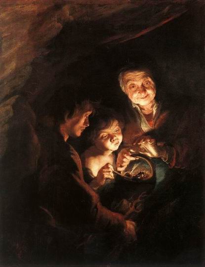 People B oil painting