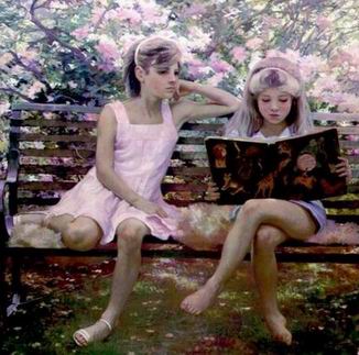 People B oil painting