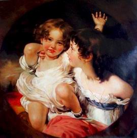 People B oil painting