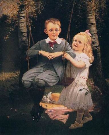 People B oil painting