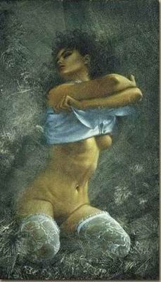 Nude oil painting